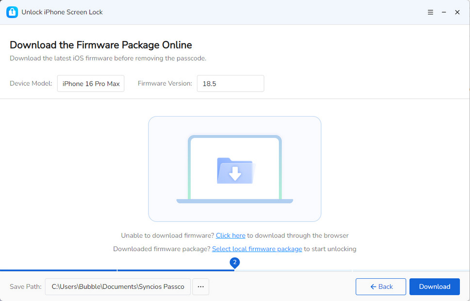 Descargar firmware