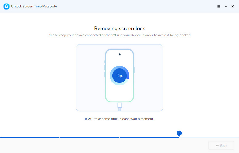 desbloqueo del código de acceso de Tiempo de Pantalla